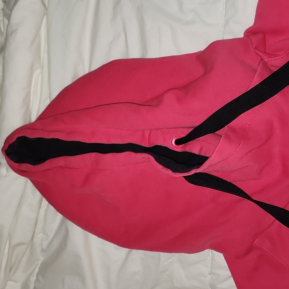 ADIDAS Pink Hooded Sweatshirt, Size M, EUC - Picture 3 of 5